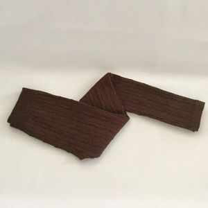 FRENCH LAUNDRY brown cable knit leggings. Sz S EUC